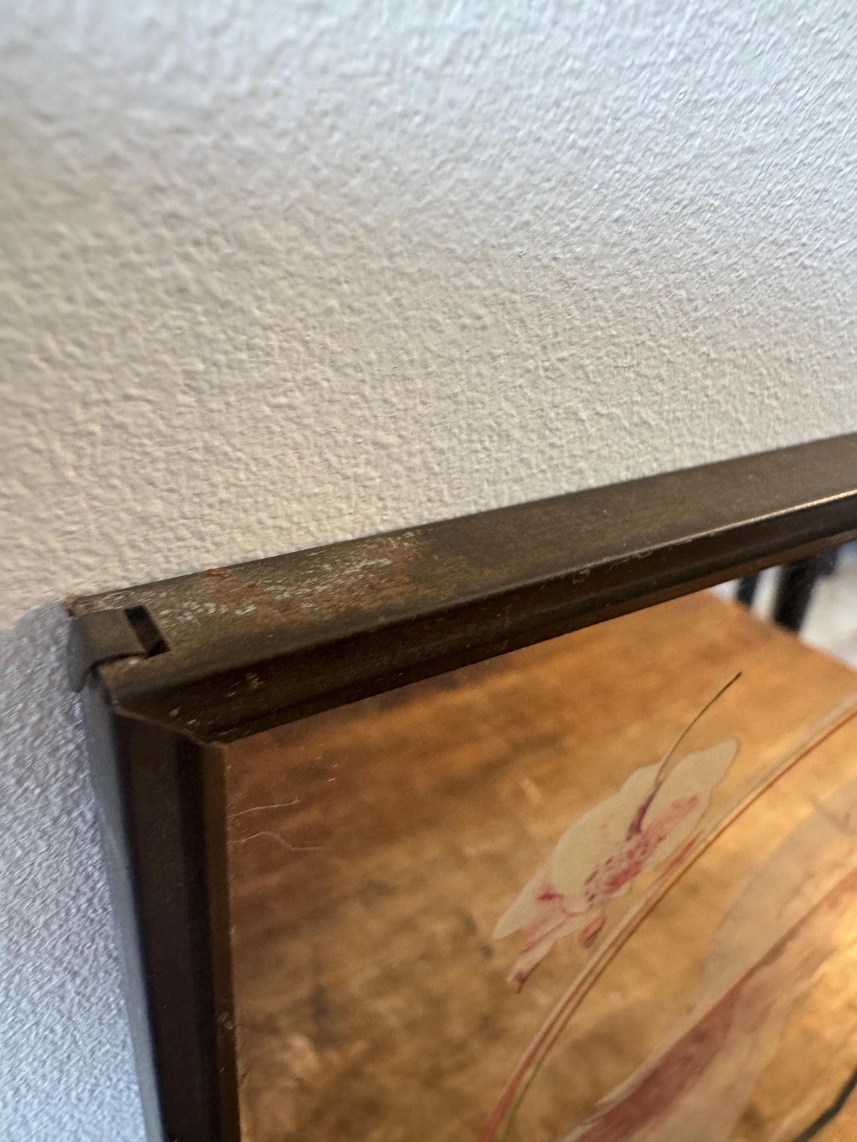 Miroir cadre sérigraphie vintage