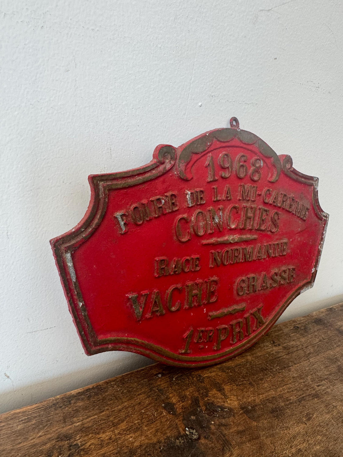 Plaque concours agricole vintage