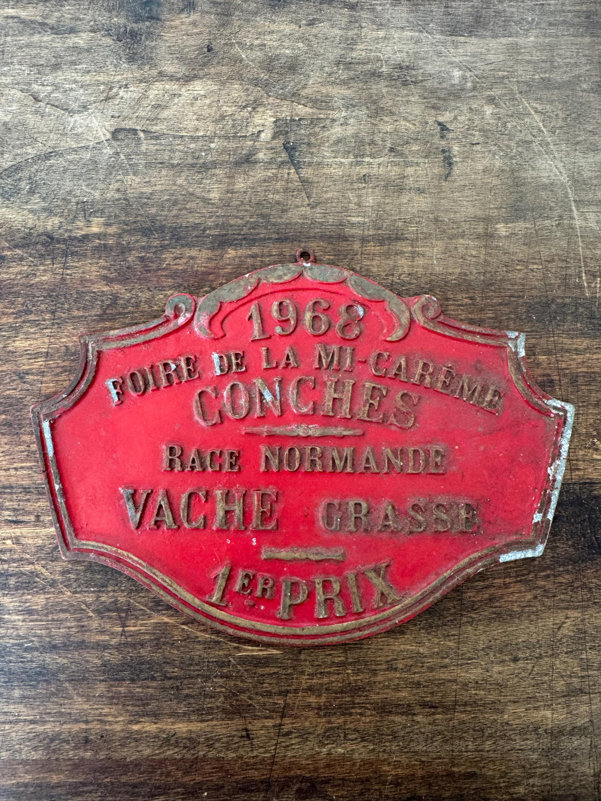 Plaque concours agricole vintage