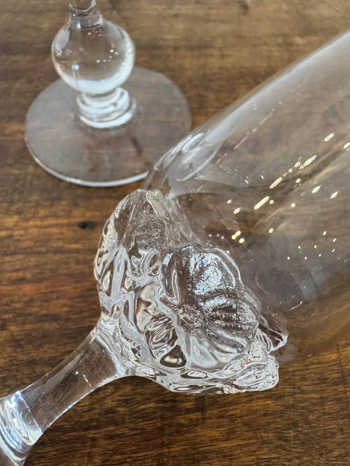 Flutes champagne fleurs vintage