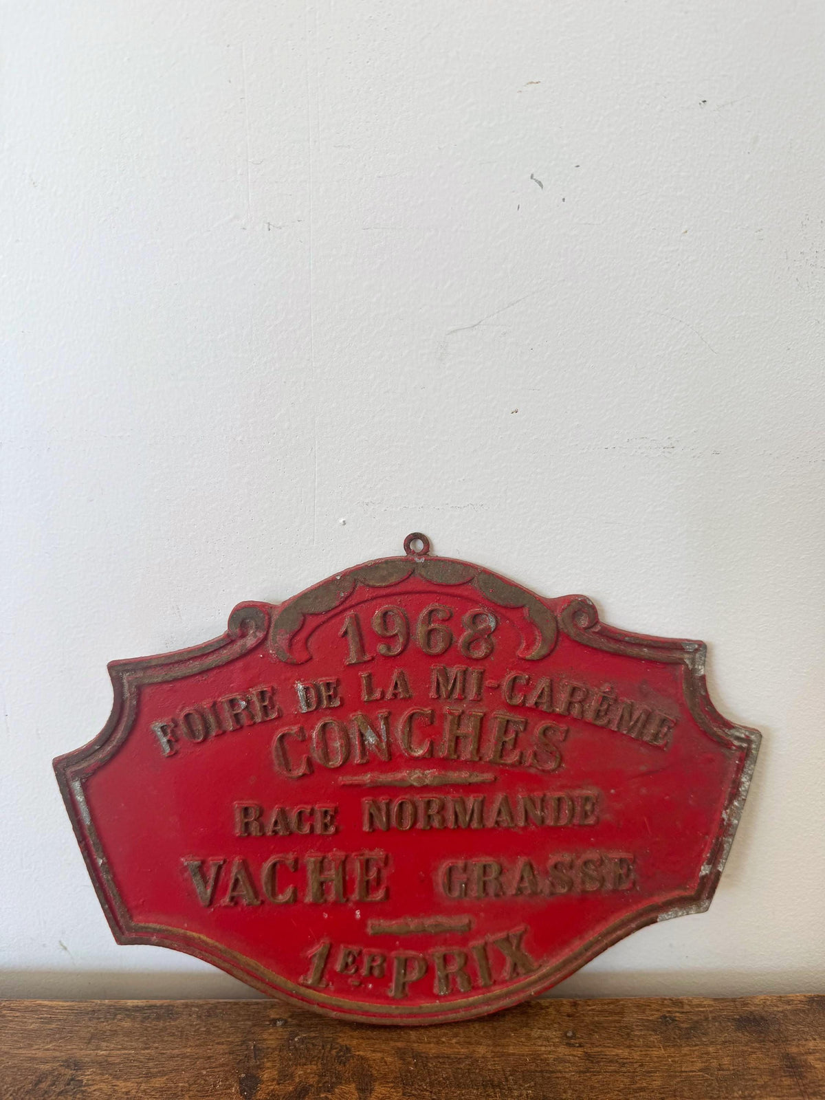Plaque concours agricole vintage