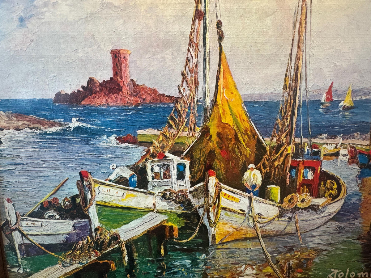 Tableau marin port de pêche Colombini