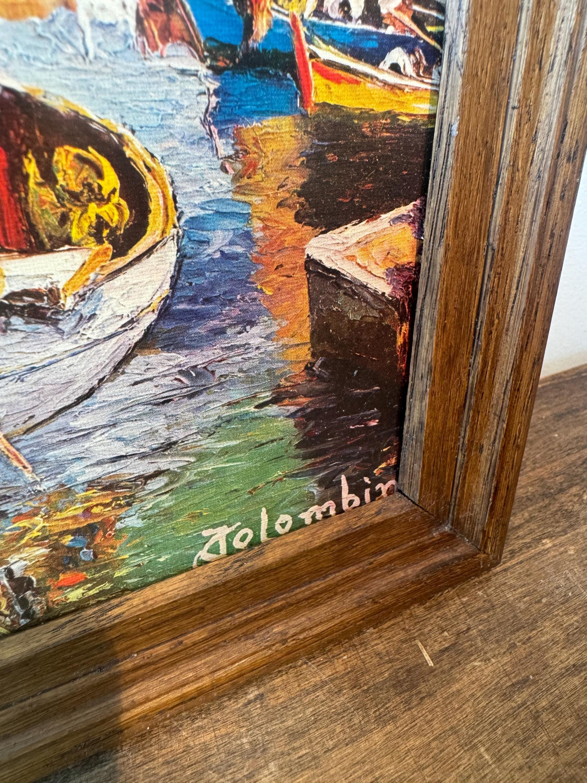 Tableau marin port de pêche Colombini