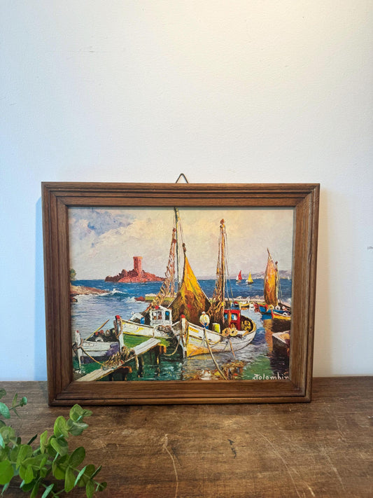 Tableau marin port de pêche Colombini