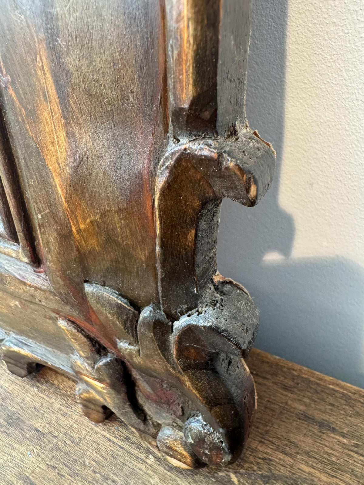 Paire de tableaux vintage Léonard de Vinci – La Dame à l’hermine & La Belle Ferronnière – Cadres bois sculpté